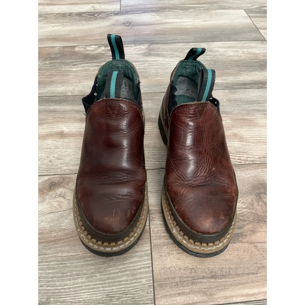 Georgia Boot Giant Romeo GR262 Mens Work Boots Brown Leather 7.5W